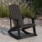 Merrick Lane Atlantic All-Weather Polyresin Adirondack Rocking Chair with Vertical Slats